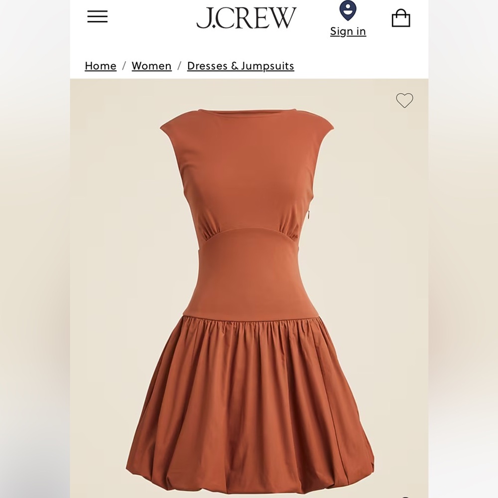 NWT J Crew Bubble Hem Mixy Dress